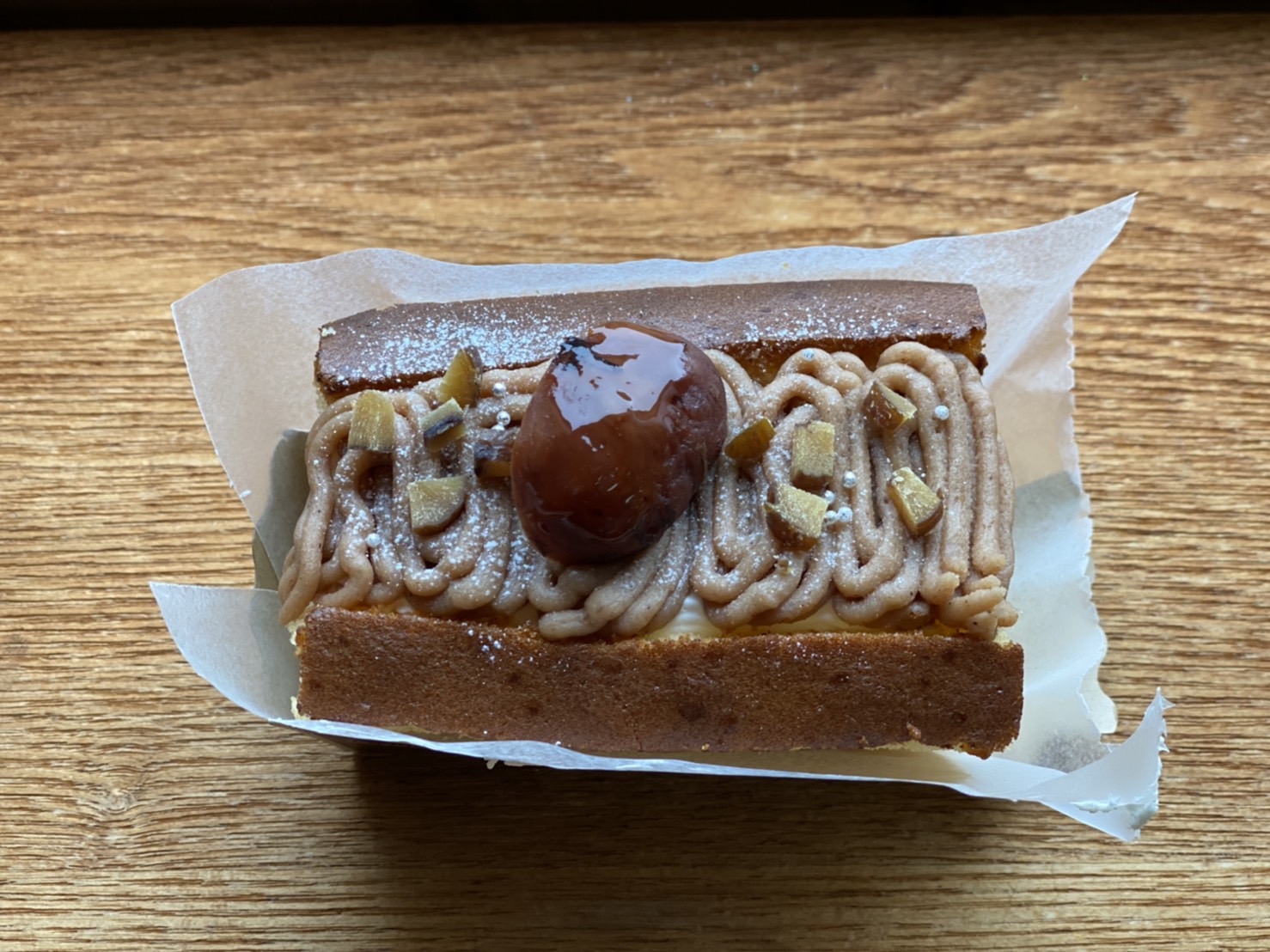 阪場製菓さんの渋皮栗のモンブラン